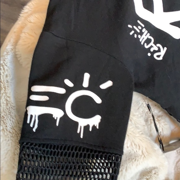 Alec Monopoly Richie Rich Mesh Black Sweater - Picture 6 of 8